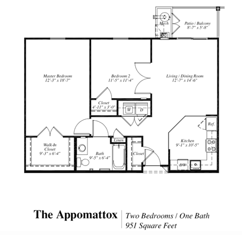 Appomattox Floor Plan at The Gardens of Stafford, Virginia  