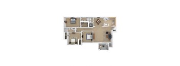 Large 3 Bedroom floor plan