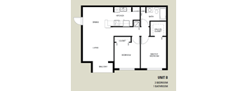 the floor plan of a large apartment with a bedroom and a living room