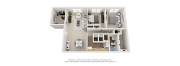the outlook floor plan of 1190 sqft of living space
