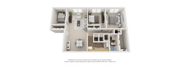 the outlook floor plan of 1190 sqft of living space