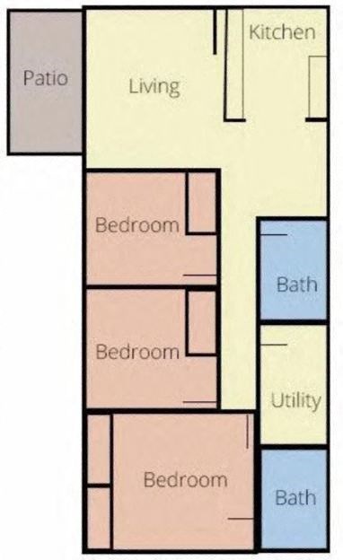 CP32 Floor Plan at Crescent Pointe, Virginia, 22554
