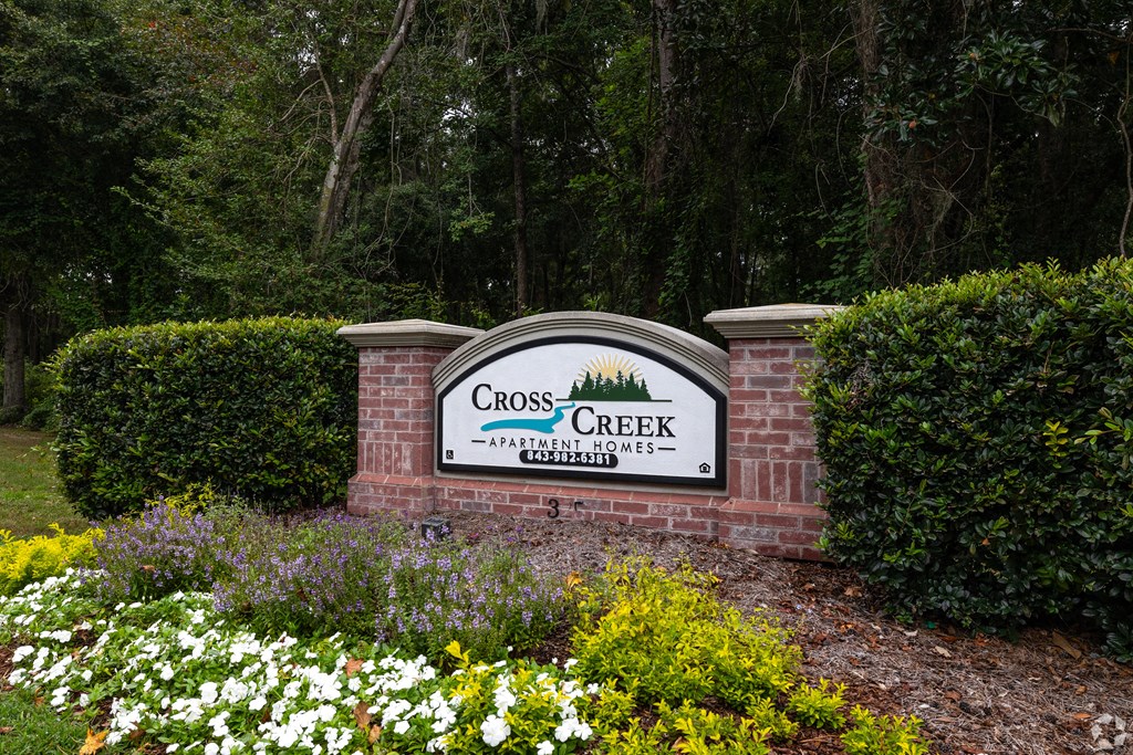 Elegant Sign Board at Cross Creek Apartments, Beaufort, South Carolina