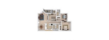 a floor plan of 3 bedroom005 sq ft