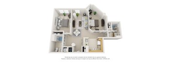 a conceptual drawing of a 1 bedroom floor plan with a bathroom and a living room
