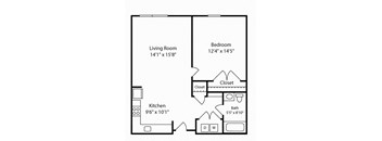 1 Bed 1 Bath Montgomery II at Gardens of Traville, Rockville, 20850