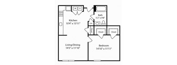 1 Bed 1 Bath Montrose IV at Gardens of Traville, Rockville, MD, 20850