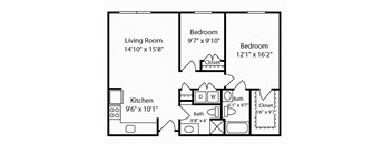 2 Bed 2 Bath Strathmore I at Gardens of Traville, Rockville, 20850