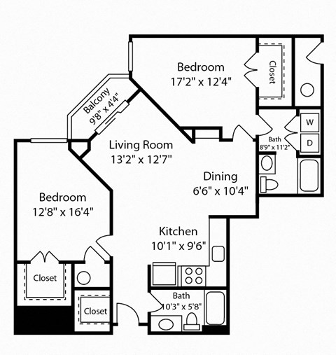 2 Bed 2 Bath Strathmore V at Gardens of Traville, Rockville, MD, Maryland , 20850