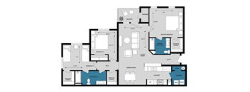 3 bedroom floor plan
