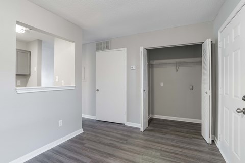 Bedroom Area With Closet at Jamestown Pointe Apartments, Greenville, SC 29607 
