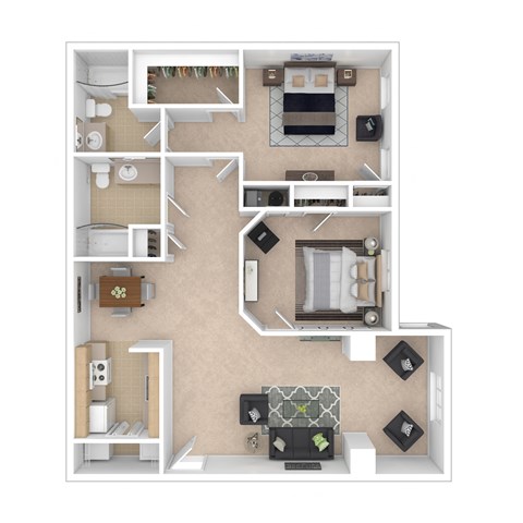 2 bed 2 bath C at Palms on Ashley River Apartments, South Carolina