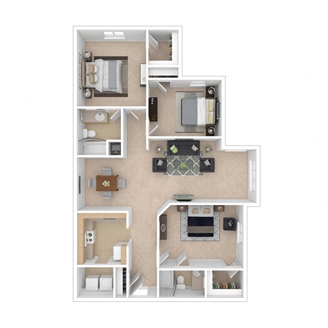 3 bed 2 bath C at Palms on Ashley River Apartments, Ladson