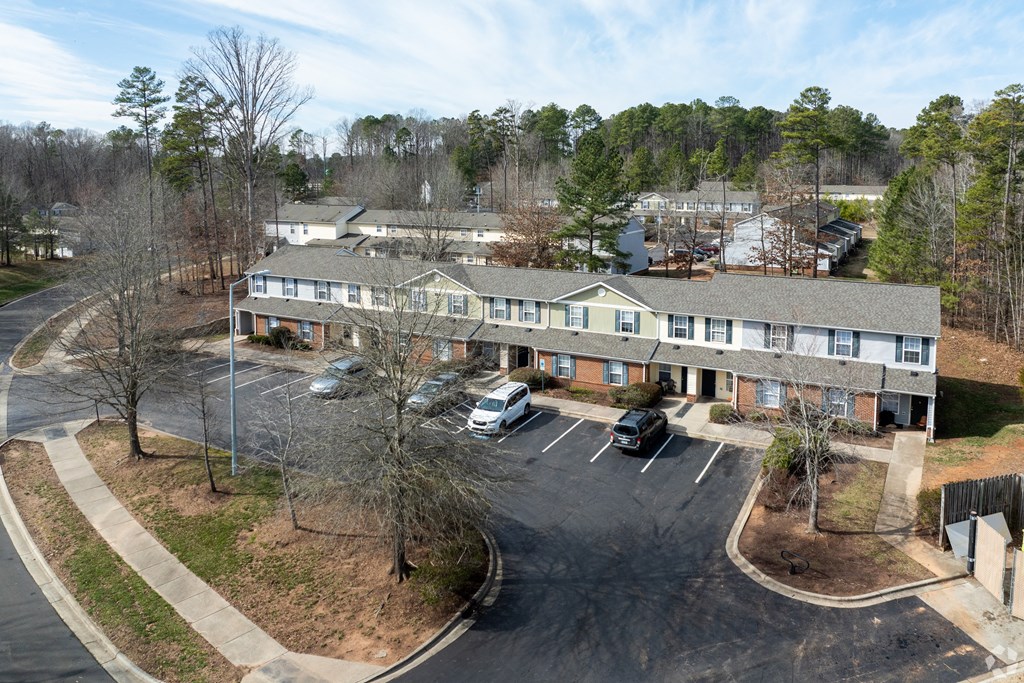 Aerial at Pendleton Townhomes Apartments, Durham, North Carolina