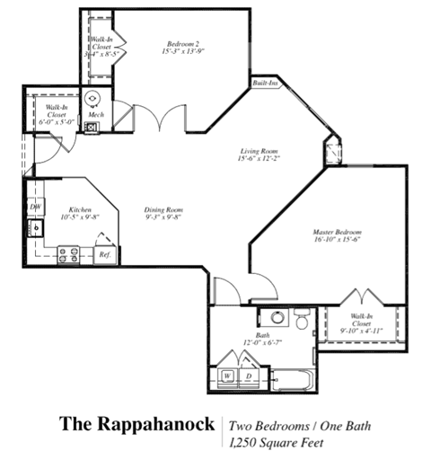 Rappahanock Floor Plan at The Gardens of Stafford, Virginia, 22556