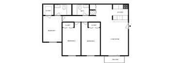 a floor plan of a house with an open floor plan