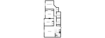 A Floor Plan of a 3 Bedroom Apartment