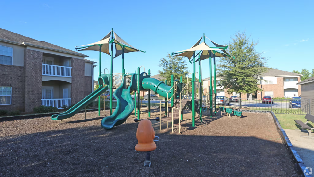 the playground at the apartments for rent