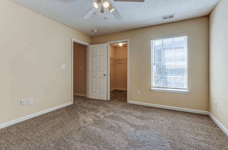 natural light in bedroom with walk-in closet