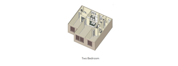 the 1122 loft floor plan in two bedrooms