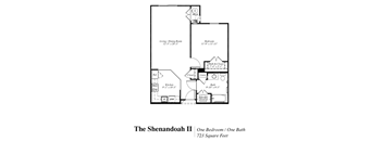 Shenandoah II  Floor Plan at The Gardens of Stafford, 22193