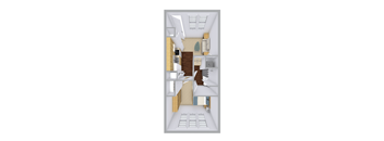 1-bedroom floor plan