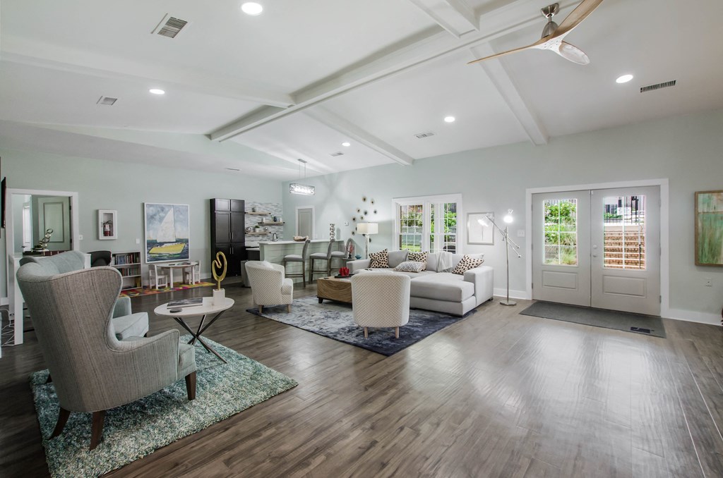 Clubhouse with ample seating at Gates at Summerville, Summerville, SC, South Carolina, 29483