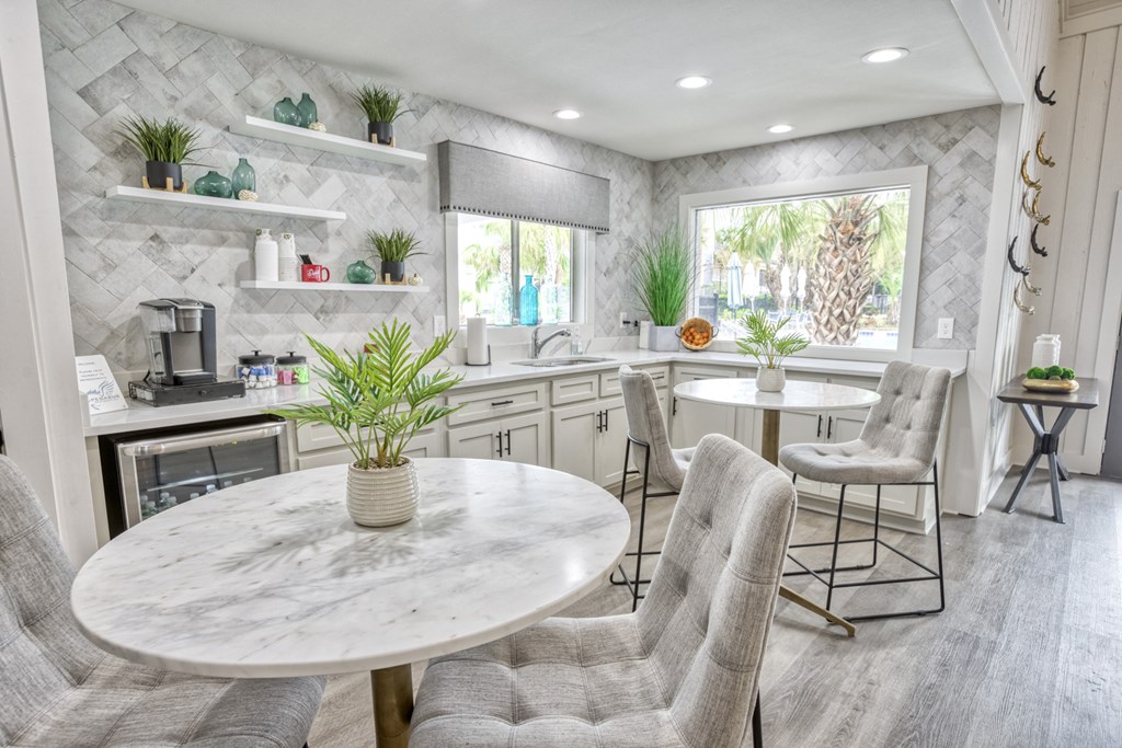 Modern and beautiful Kitchen With White Cabinet at Dwell at Greenridge, North Charleston, SC, 29406