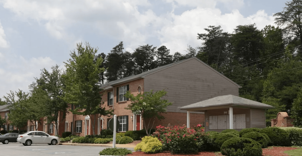 a building with a car parked in front of it