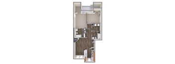 2 Bed Floorplan at The Regency Apartment Homes/Broad Pointe, Manassas, Virginia