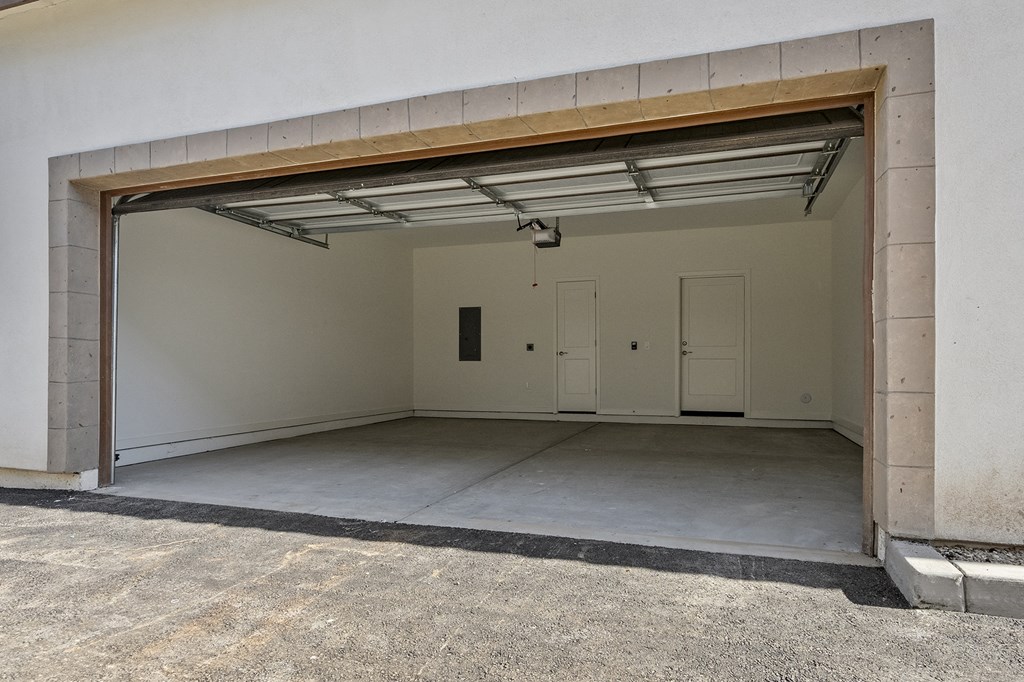 Large Attached 2-Car Garage