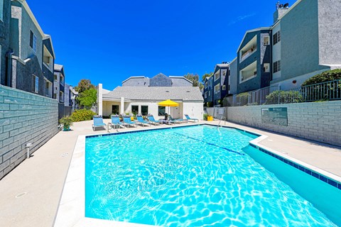the pool is available for residents to enjoy at our apartments