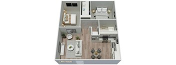 a floor plan of a home with a living room and a dining room