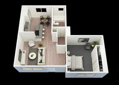 a floor plan of a small apartment