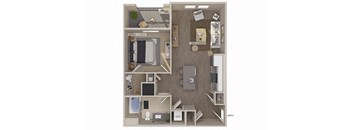 a floor plan of a two bedroom apartment