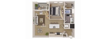a floor plan of a two bedroom apartment
