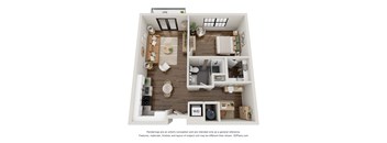 1B Floor Plan at Casa Marti, Florida, 33605
