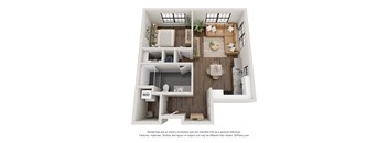 1C Floor Plan at Casa Marti, Florida, 33605