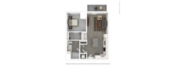 a 1 bedroom floor plan  sierra  2100 sq ft at Vue at Bluestone, Minnesota