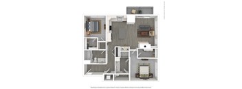 a 1 bedroom floor plan  sierra  2100 sq ft at Vue at Bluestone, Duluth, 55803