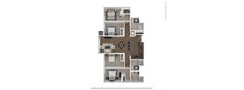 a 3 bedroom floor plan  503 square feet at Bluestone Lofts, Duluth