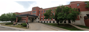 Exterior view of the apartment building for the Unit 303: 2 Bed 1 Bath at Francis Villas.