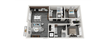2 bed 2 bath A at Lofts at Fox Ridge, Missouri
