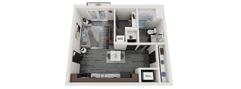 Studio 1 bath B at Lofts at Fox Ridge, Raymore, Missouri