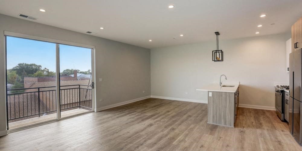 Kitchen And Living Area at Highwood 440, Highwood