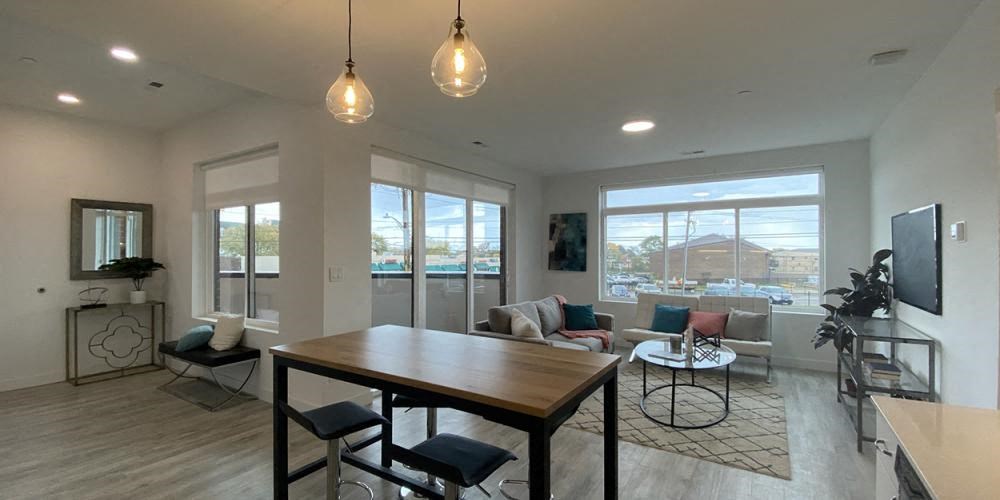 Kitchen And Living at Highwood 546, Illinois