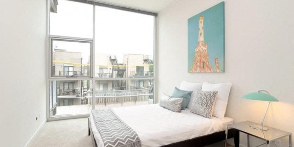 Gorgeous Bedroom at Fullerton 1540, Chicago, Illinois