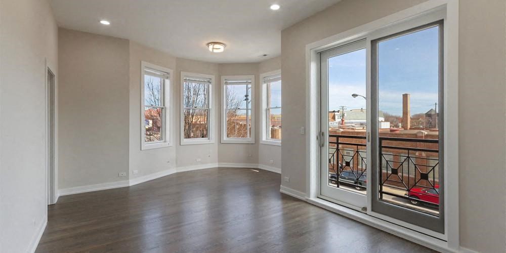 Unfurnished Living Area at Elston 3434, Chicago