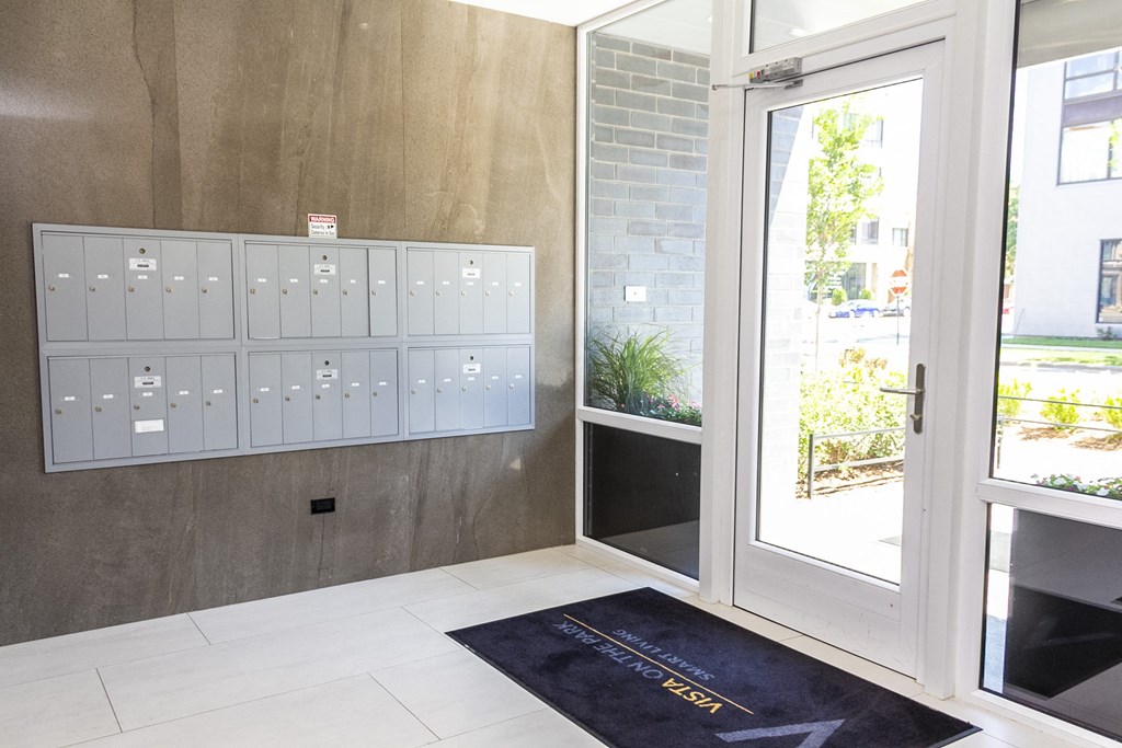 the door to the locker room at the front of the building at Talman 1554, Chicago, IL 60622