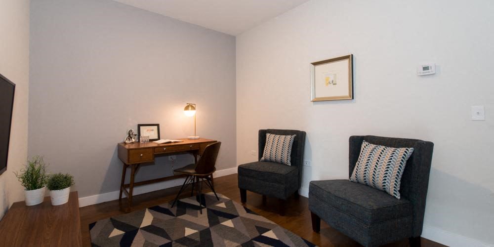 Living Area at Kedzie 4447, Chicago, Illinois